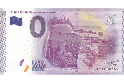 Billet 0 euro Utah Beach 2015-1 souvenir