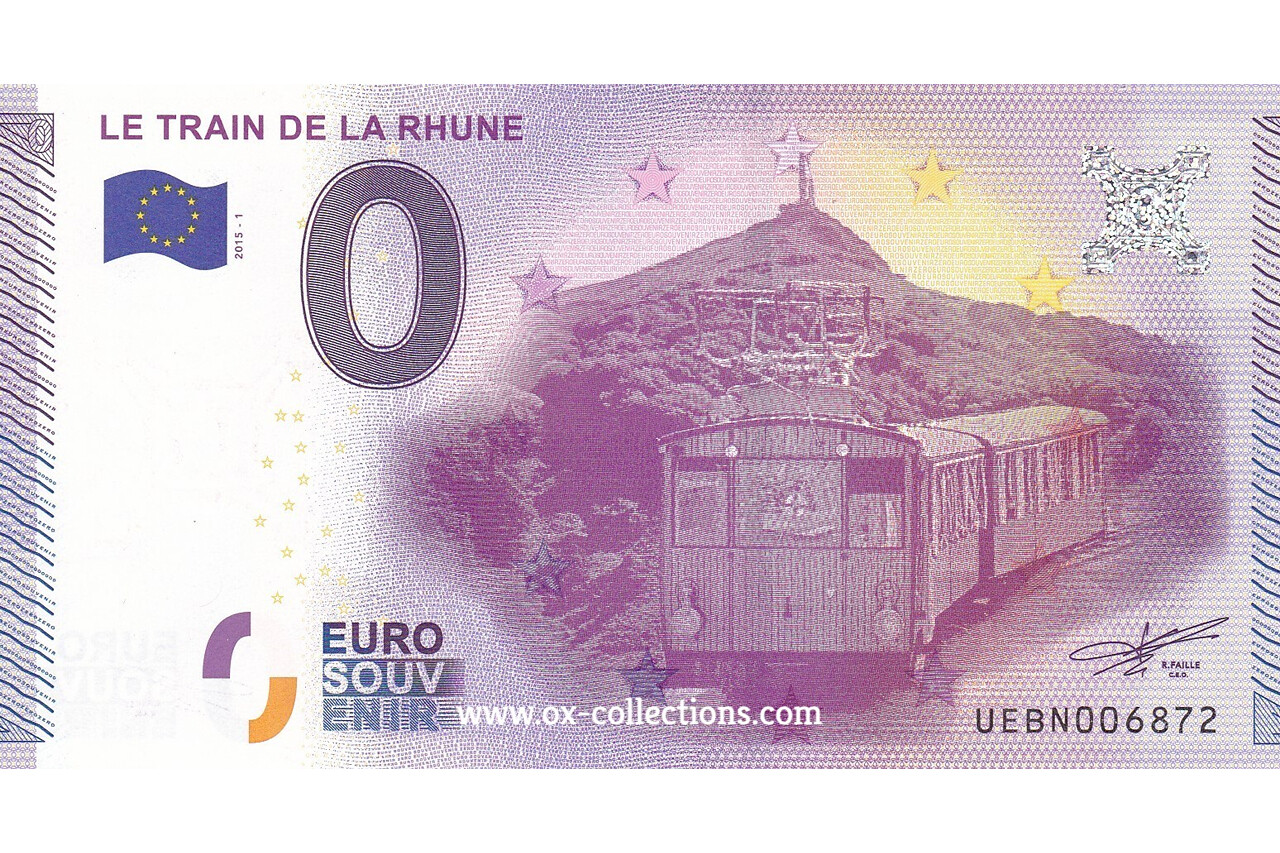 0 Euro-Schein Le Train de la Rhune 2015-1 Souvenir