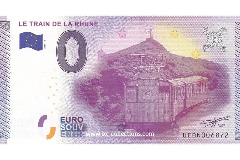 0 Euro-Schein Le Train de la Rhune 2015-1 Souvenir
