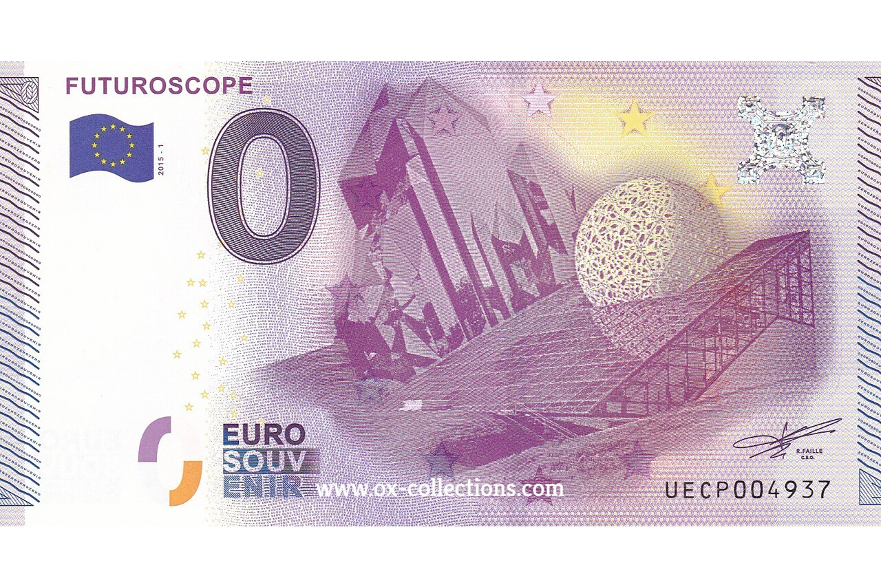 Billet 0 euro Futuroscope 2015-1 souvenir