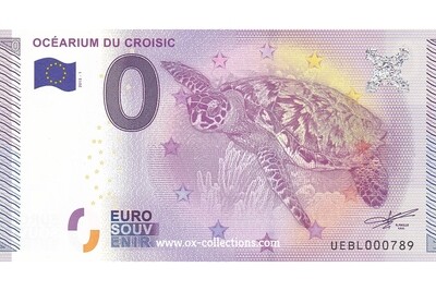 0 Euro-Schein Océarium du Croisic 2015-1 Souvenir