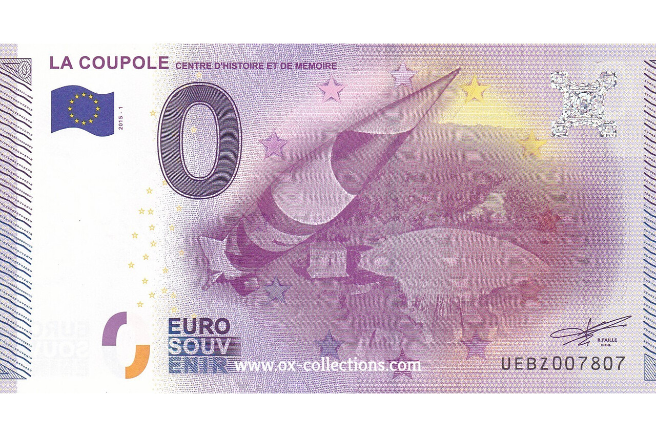 Billet 0 euro La Coupole 2015-1 souvenir