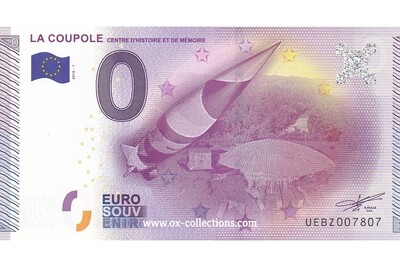 0 Euro-Schein La Coupole 2015-1 Souvenir