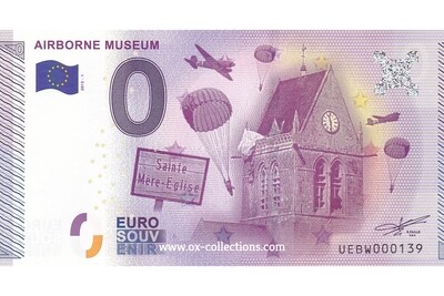 Billet 0 euro Airborne Museum 2015-1 souvenir