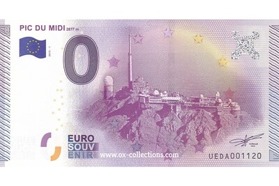 Billet 0 euro Pic du Midi 2015-1 souvenir