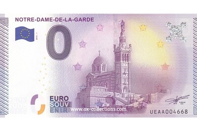 0 Euro-Schein Notre-Dame-de-la-Garde 2015-1 Souvenir