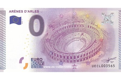 Billet 0 euro Arènes d'Arles 2015-1 souvenir