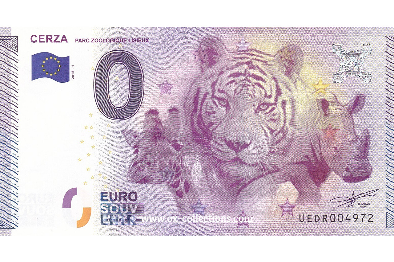 Billet 0 euro Cerza 2015-1 souvenir