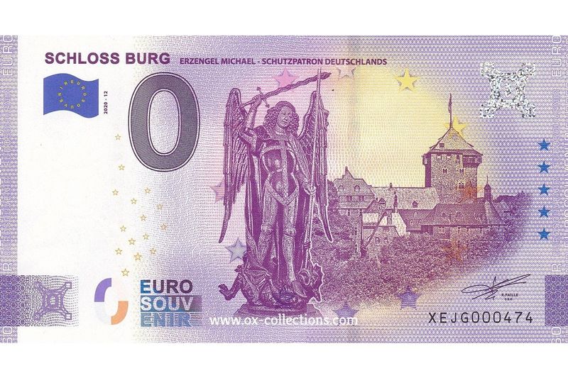 DE - Schloss Burg - 2020-12 Zero Euro Note Schloss Burg 2020-12 souvenir