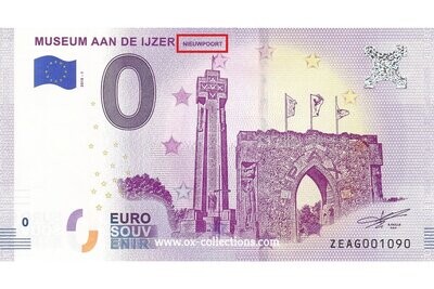 0 Euro-Schein Museum aan de Ijzer FEHLDRUCK 2018-1 Souvenir
