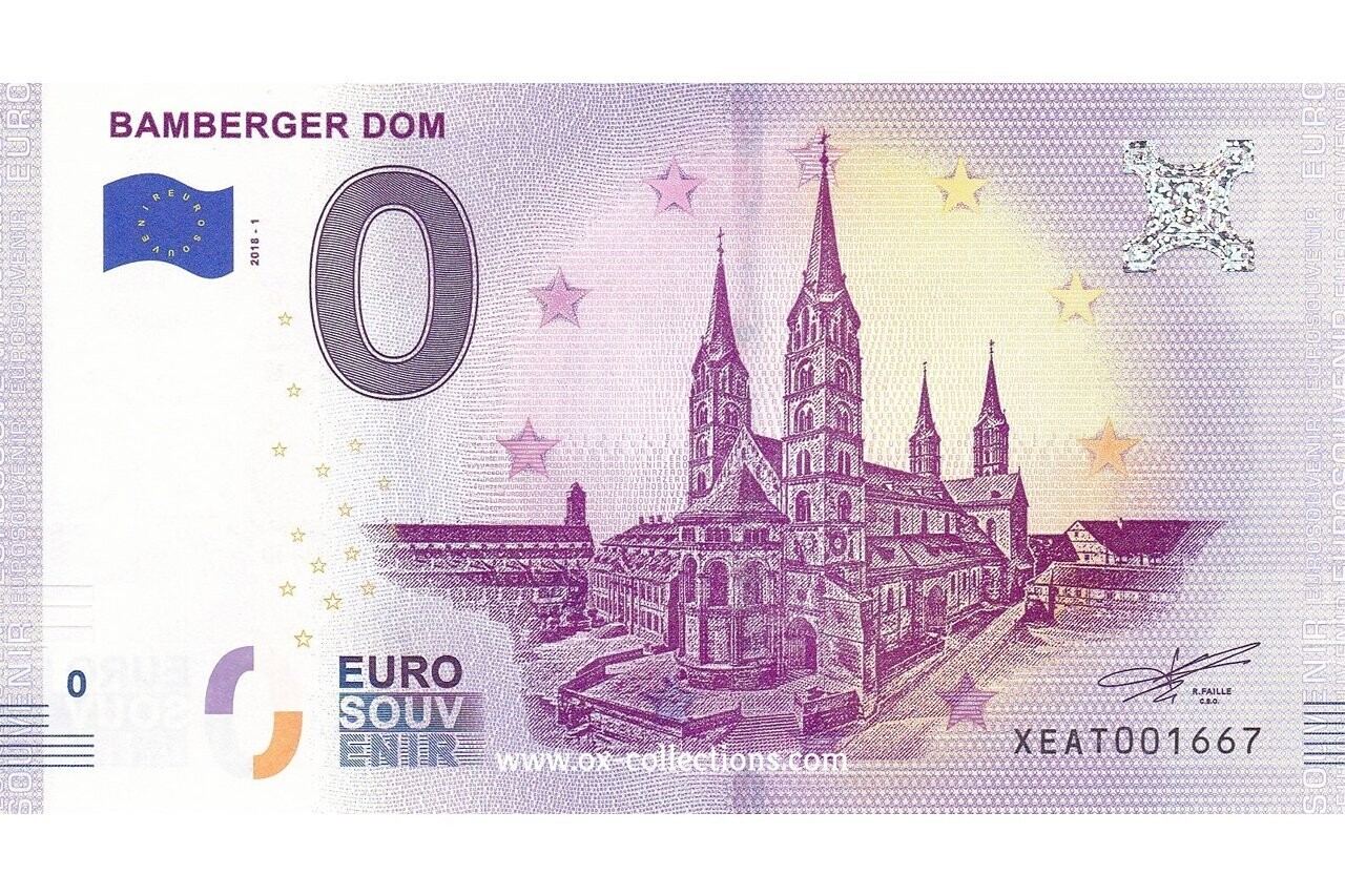 DE - Bamberger Dom - 2018-01 0 Euro-Schein Bamberger Dom 2018-1 Souvenir