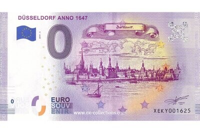DE - Düsseldorf anno 1647 - 2019-05 0 Euro-Schein Düsseldorf anno 1647 2019-5 Souvenir