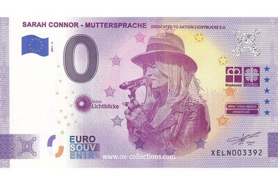 DE - Sarah Connor Muttersprache - 2021-03 0 Euro-Schein Sarah Connor Muttersprache 2021-3 Souvenir