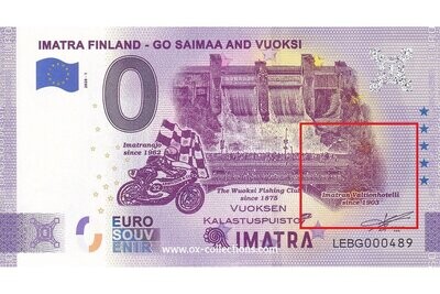 0 Euro-Schein Imatra FEHLDRUCK 2020-1 Souvenir