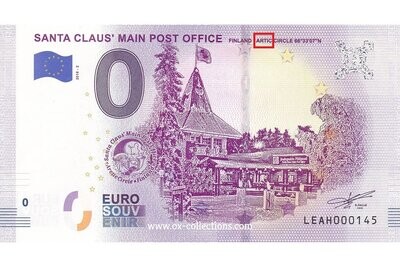 FI - Santa Claus Main Post - 2018-02 MISPRINT Zero Euro Note Santa Claus Main Post MISPRINT 2018-2 souvenir
