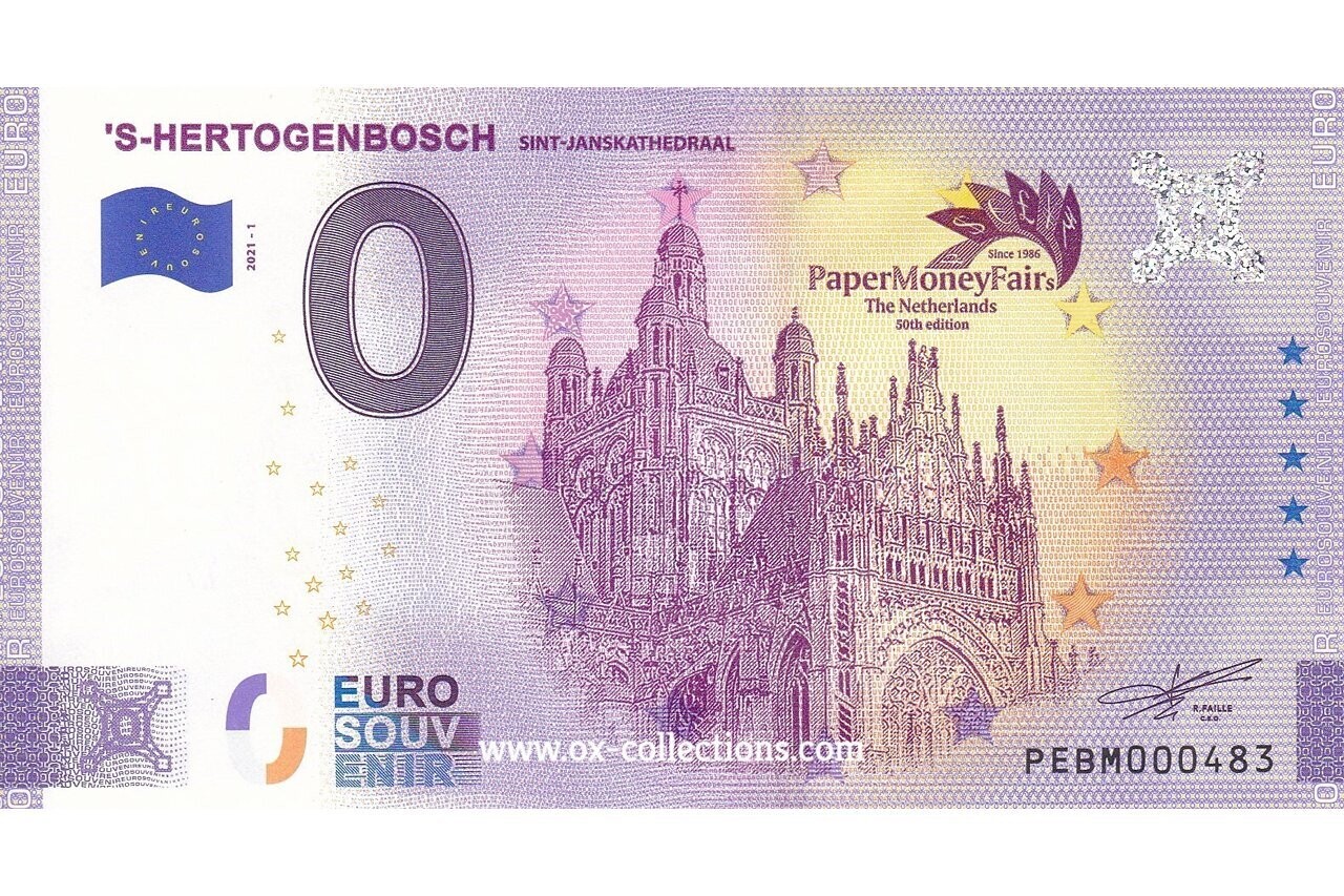 NL - 's-Hertogenbosch - 2021-01 Billet 0 euro 's-Hertogenbosch 2021-1 souvenir