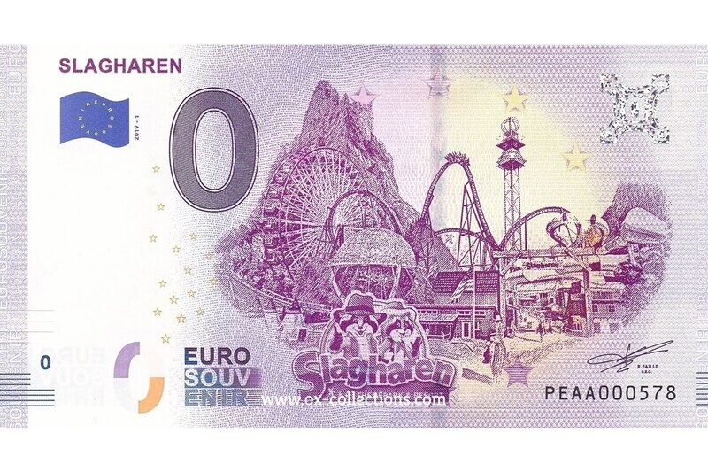 NL - Slagharen - 2019-01 0 Euro-Schein Slagharen 2019-1 Souvenir