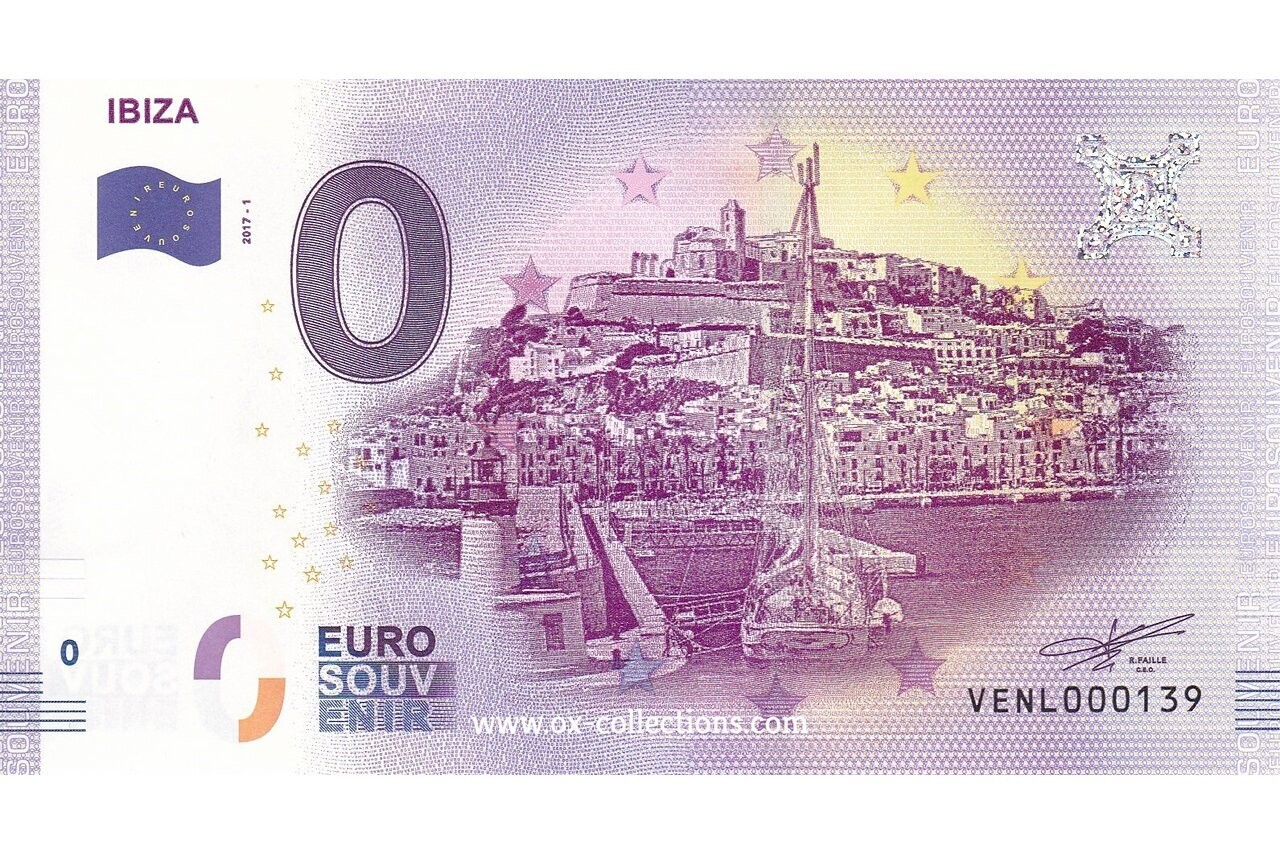 0 Euro-Schein Ibiza 2017-1 Souvenir