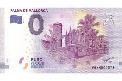 Zero Euro Note Palma de Mallorca 2017-1 souvenir