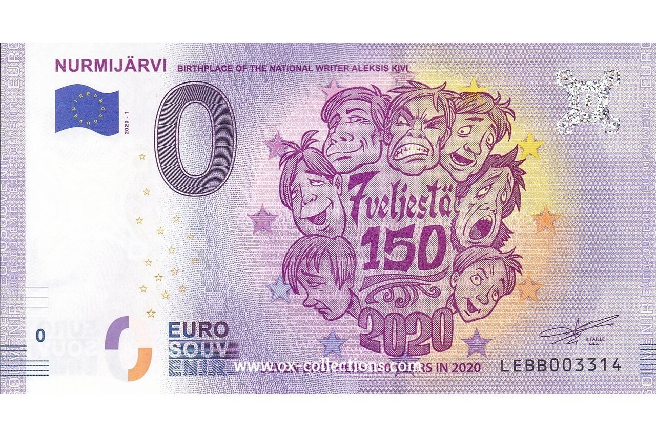 0 Euro-Schein Nurmijärvi 2020-1 Souvenir