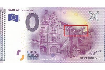 Billet 0 euro Sarlat ERREUR 2015-1 souvenir