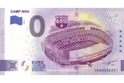 Zero Euro Note Camp Nou 2023-1 souvenir