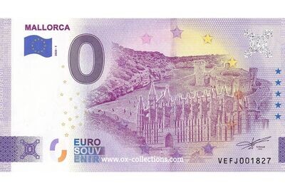 Zero Euro Note Mallorca 2023-1 souvenir