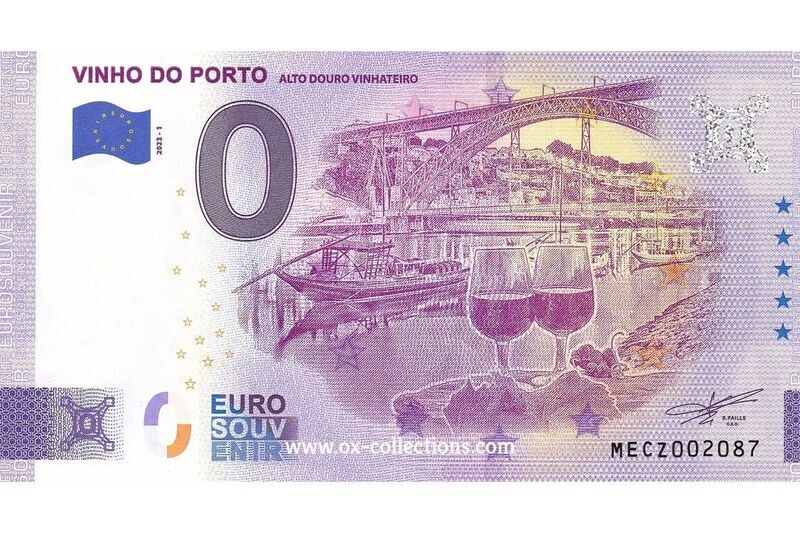 PT - Vinho do Porto - 2023-01 0 Euro-Schein Vinho do Porto 2023-1 Souvenir