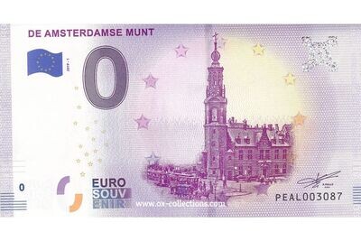 0 Euro-Schein De Amsterdamse Munt 2019-1 Souvenir