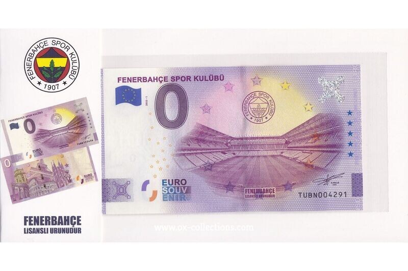 TR - Fenerbahรงe SK - 2022-01 SPECIAL Zero Euro Note Fenerbahรงe SK SP 2022-1 souvenir