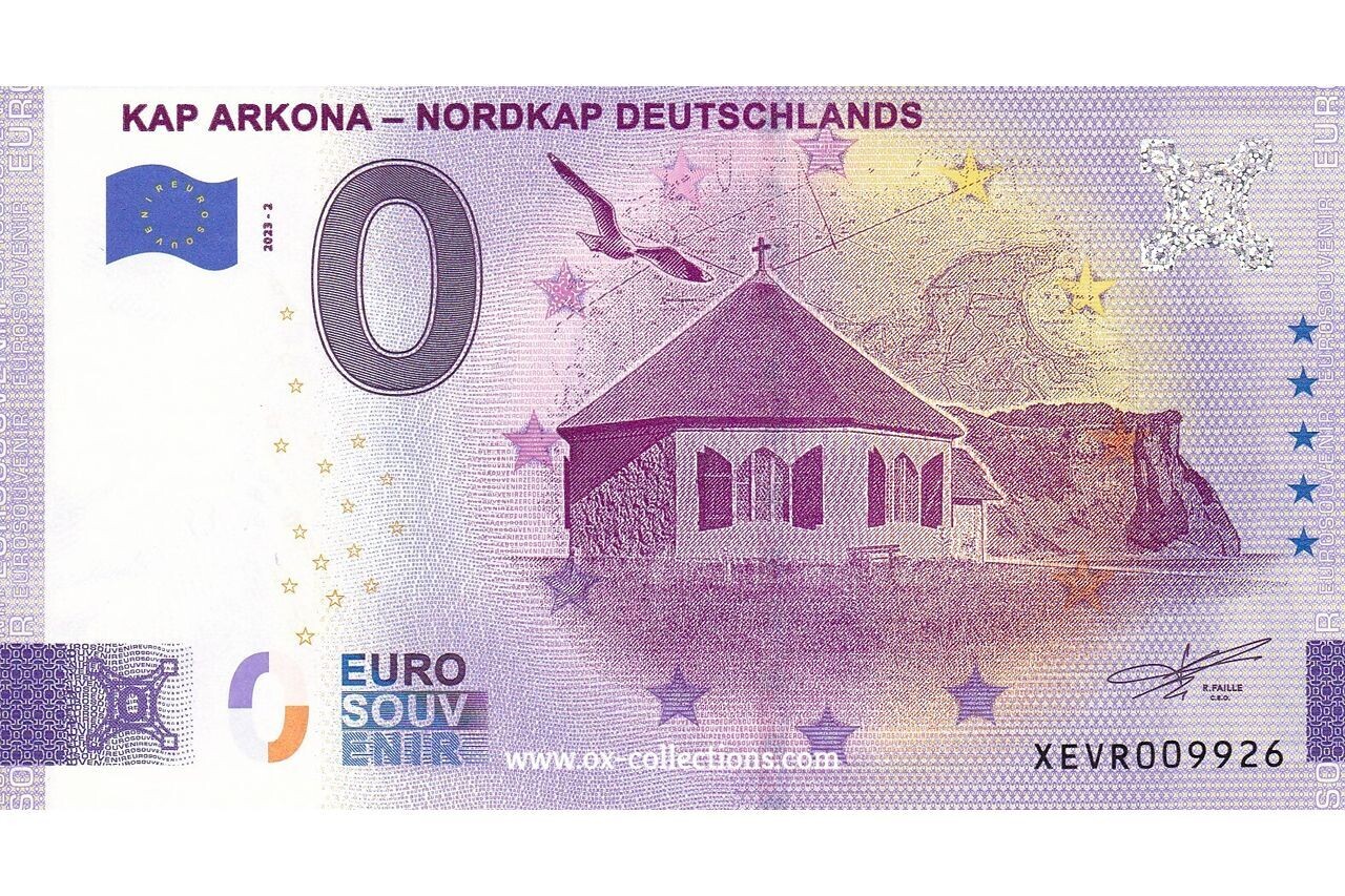 DE - Kap Arkona - 2023-02 Zero Euro Note Kap Arkona 2023-2 souvenir