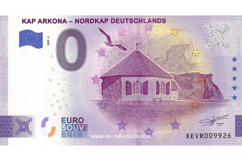 Zero Euro Note Kap Arkona 2023-2 souvenir