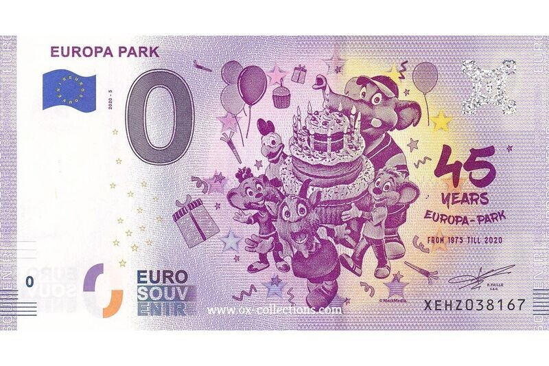 DE - Europa Park - 2020-05 0 Euro-Schein Europa Park 2020-5 Souvenir