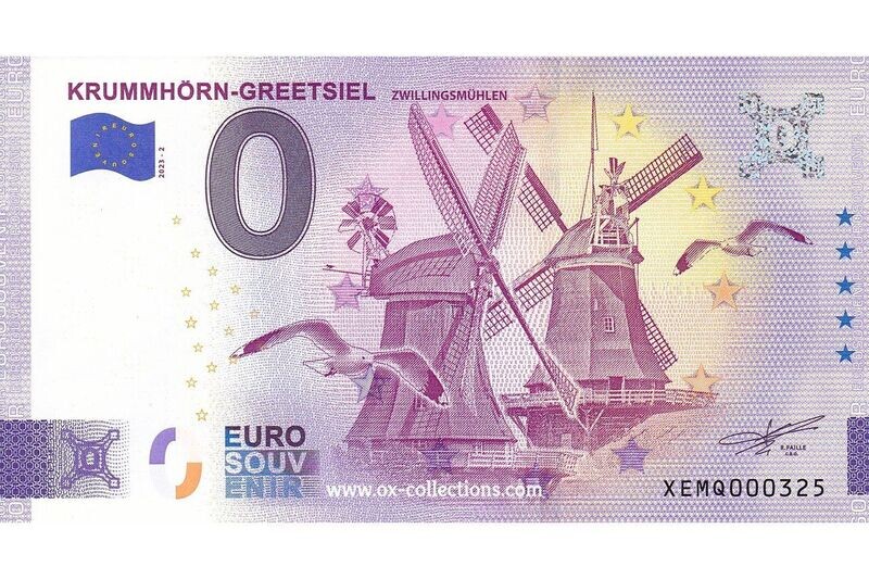 DE - Krummhörn-Greetsiel - 2023-02 0 Euro-Schein Krummhörn-Greetsiel 2023-2 Souvenir
