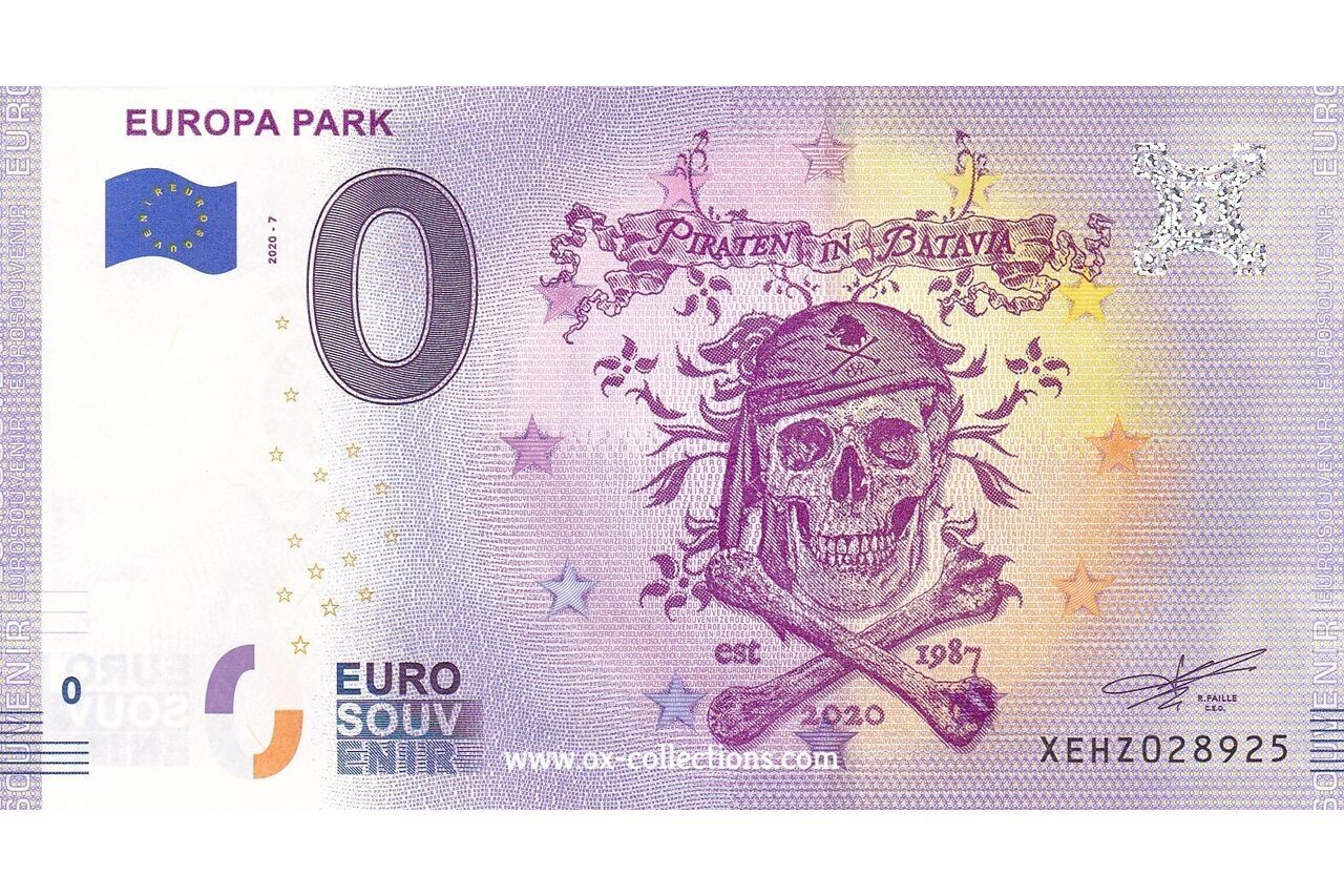 DE - Europa Park - 2020-07 0 Euro-Schein Europa Park 2020-7 Souvenir