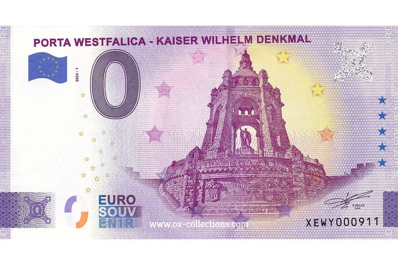 0 Euro-Schein Porta Westfalica 2023-1 Souvenir
