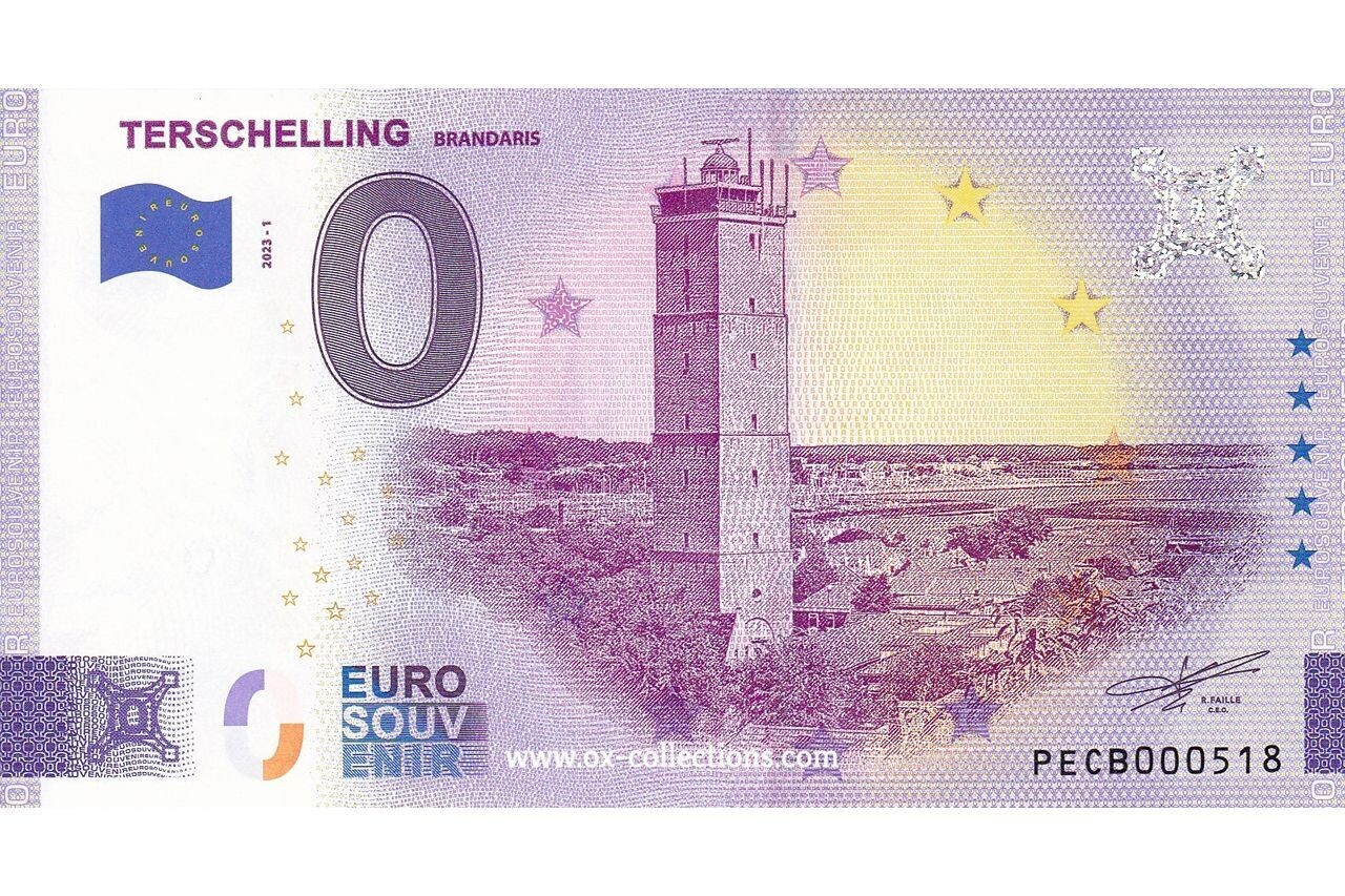 Billet 0 euro Terschelling 2023-1 souvenir