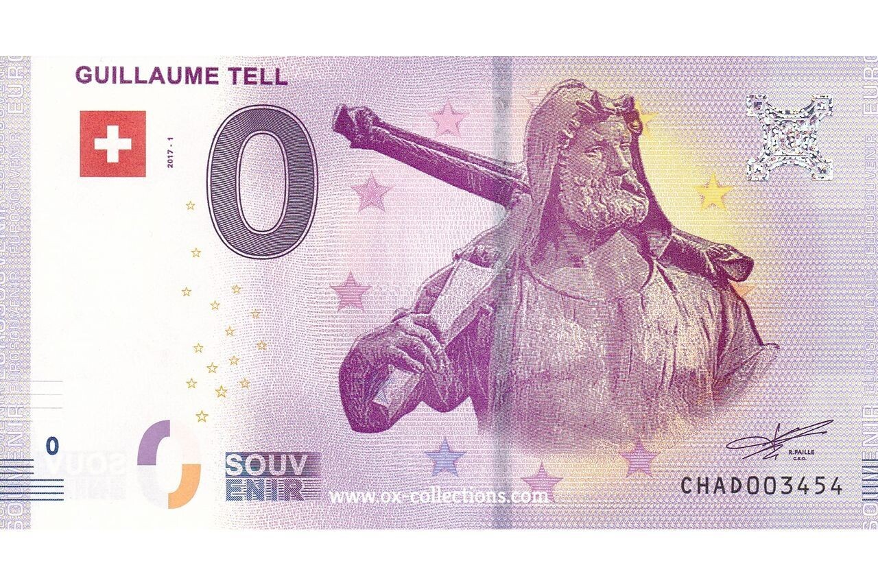 Zero Euro Note Guillaume Tell 2017-1 souvenir