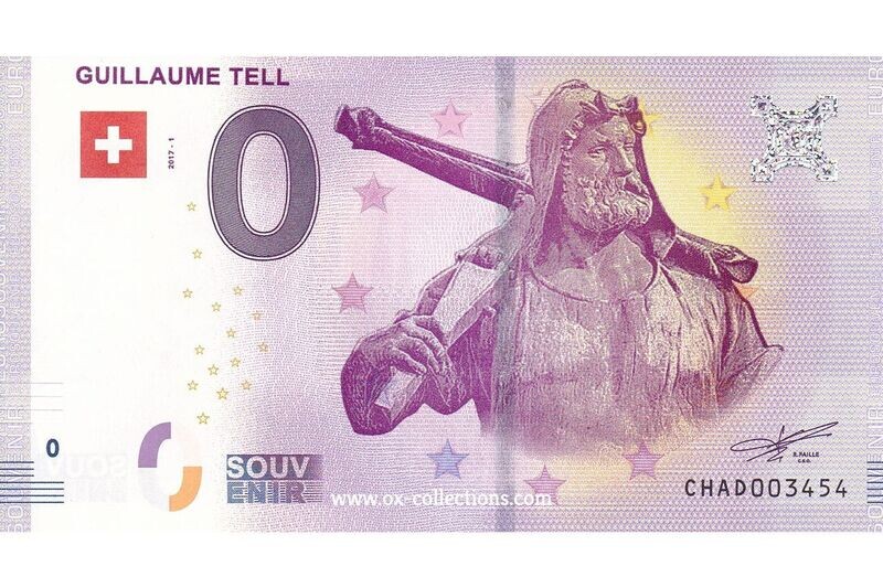 0 Euro-Schein Guillaume Tell 2017-1 Souvenir
