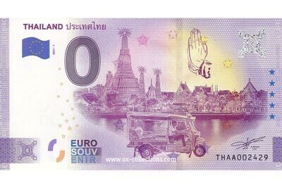 0 Euro-Schein Thailand 2021-1 Souvenir