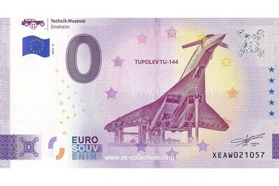 Zero Euro Note Technik Museum Sinsheim 2023-8 souvenir