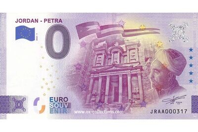 Zero Euro Note Petra 2023-1 souvenir