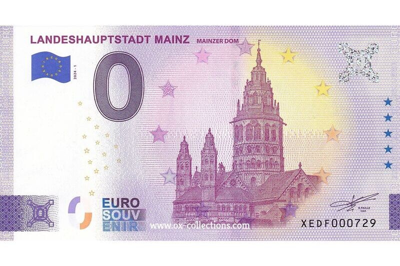 0 Euro-Schein Landeshauptstadt Mainz 2024-1