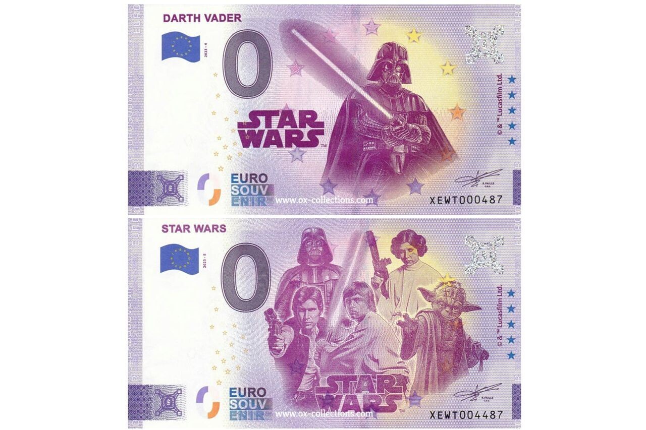 DE - Star Wars - 2023-05 SET Billet 0 euro Star Wars SET 2023-5 souvenir