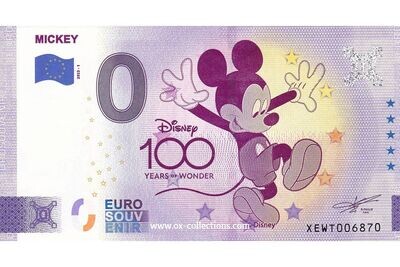DE - Disney - 2023-01 Mickey Billet 0 euro Disney Mickey 2023-1 souvenir