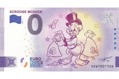 DE - Disney - 2023-03 Scrooge McDuck Billet 0 euro Disney Scrooge McDuck 2023-3 souvenir