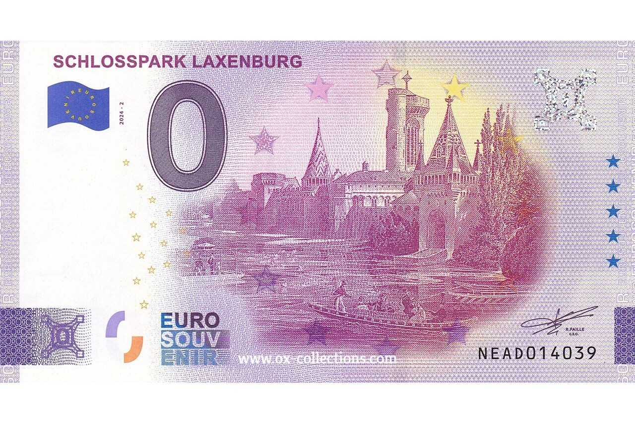 Zero Euro Note Schlosspark Laxenburg 2024-2 souvenir