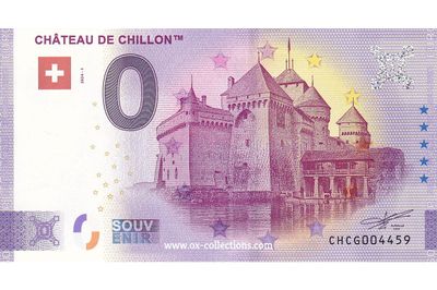 Zero Euro Note Château de Chillon 2024-1 souvenir