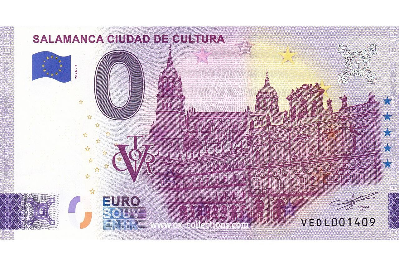 Zero Euro Note Salamanca Ciudad de Cultura 2024-3 souvenir
