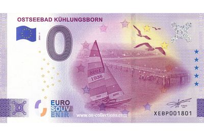 Zero Euro Note Ostseebad Kühlungsborn 2024-1 souvenir